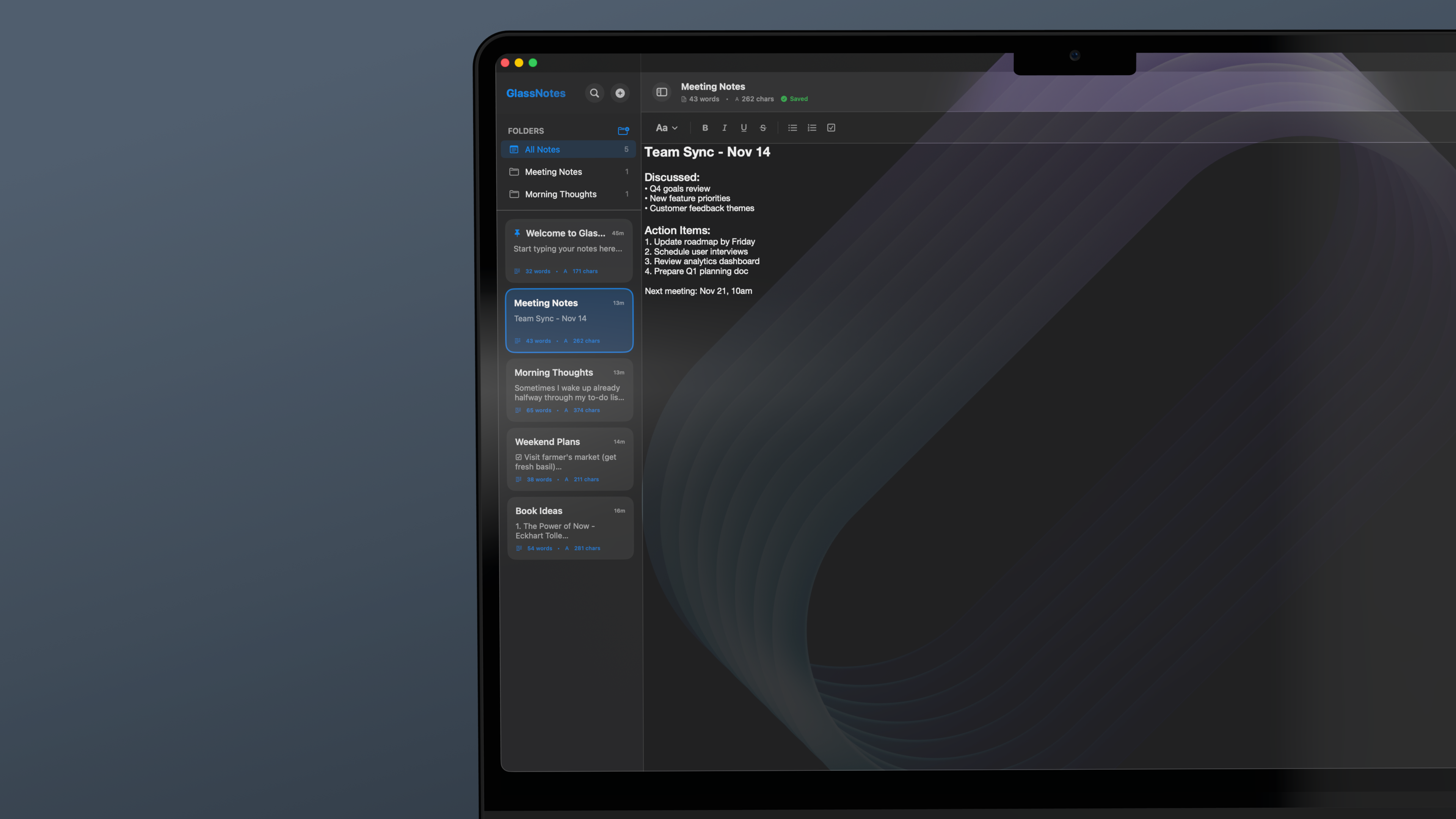 Folders and Organization